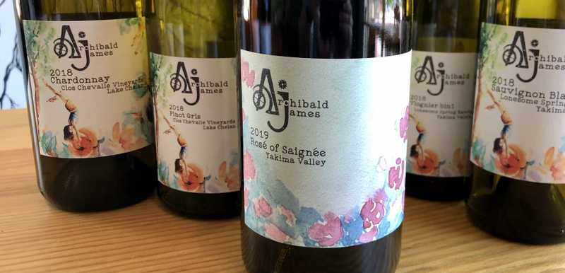 Archibald James wine bottles